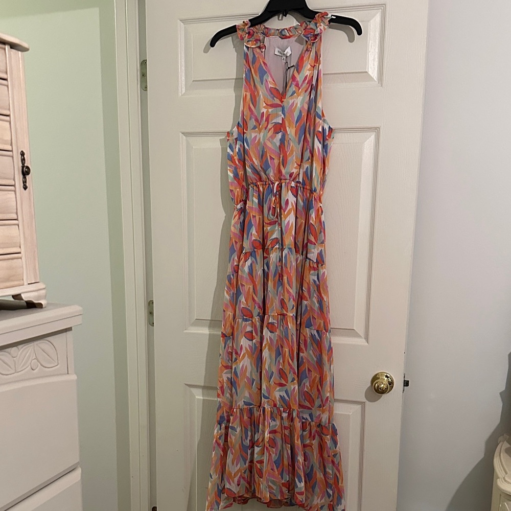 Vibrant Multicolor Maxi Dress